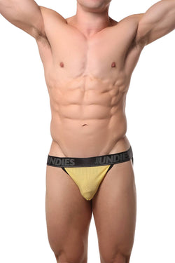 CheapUndies Yellow Mesh Jockstrap thumbnail 3