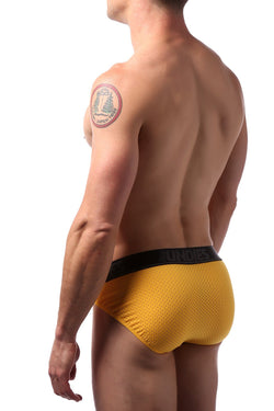 CheapUndies Yellow Mesh Sports Brief thumbnail 4
