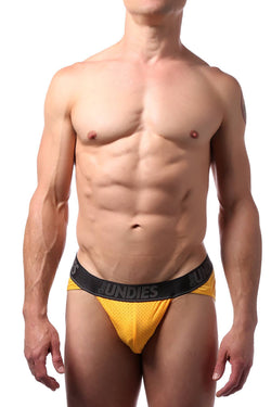 CheapUndies Yellow Mesh Sports Brief thumbnail 1