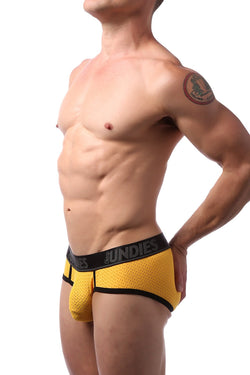 CheapUndies Yellow Sport Mesh Brief thumbnail 2