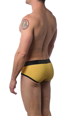 CheapUndies Yellow Zig Zag Brief thumbnail 4
