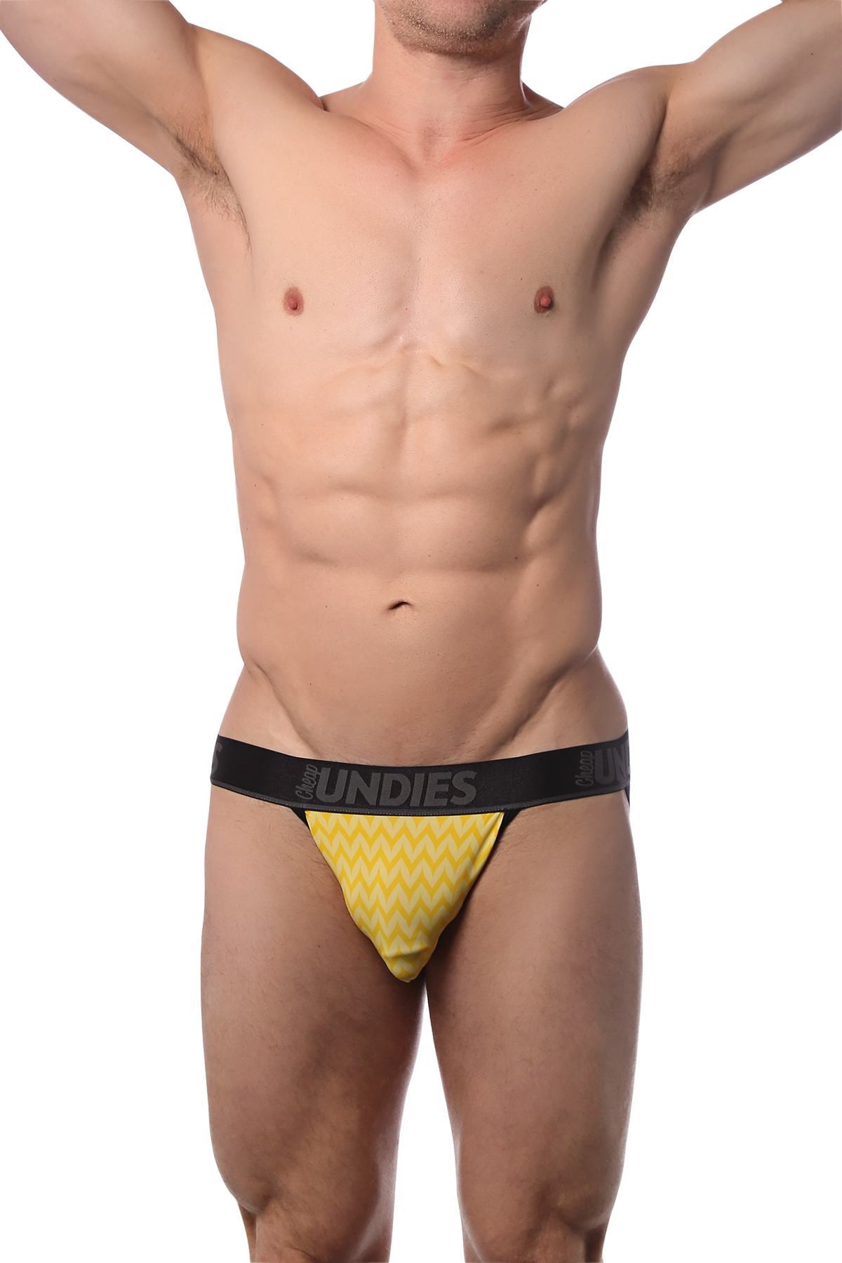 CheapUndies Yellow Zig Zag Jock