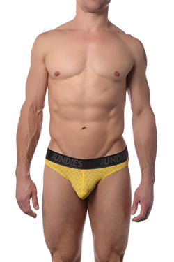 CheapUndies Yellow Zig Zag Thong thumbnail 1