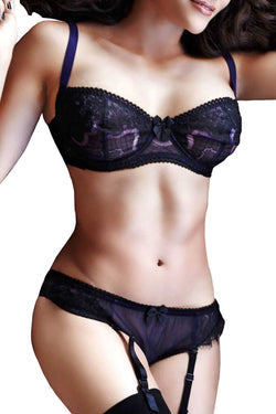 Claudette Intense Violet Demi Bra thumbnail 4