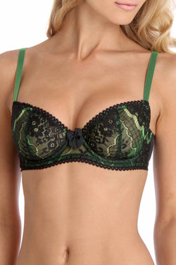 Claudette Neon Green Intense Demi Bra thumbnail 1