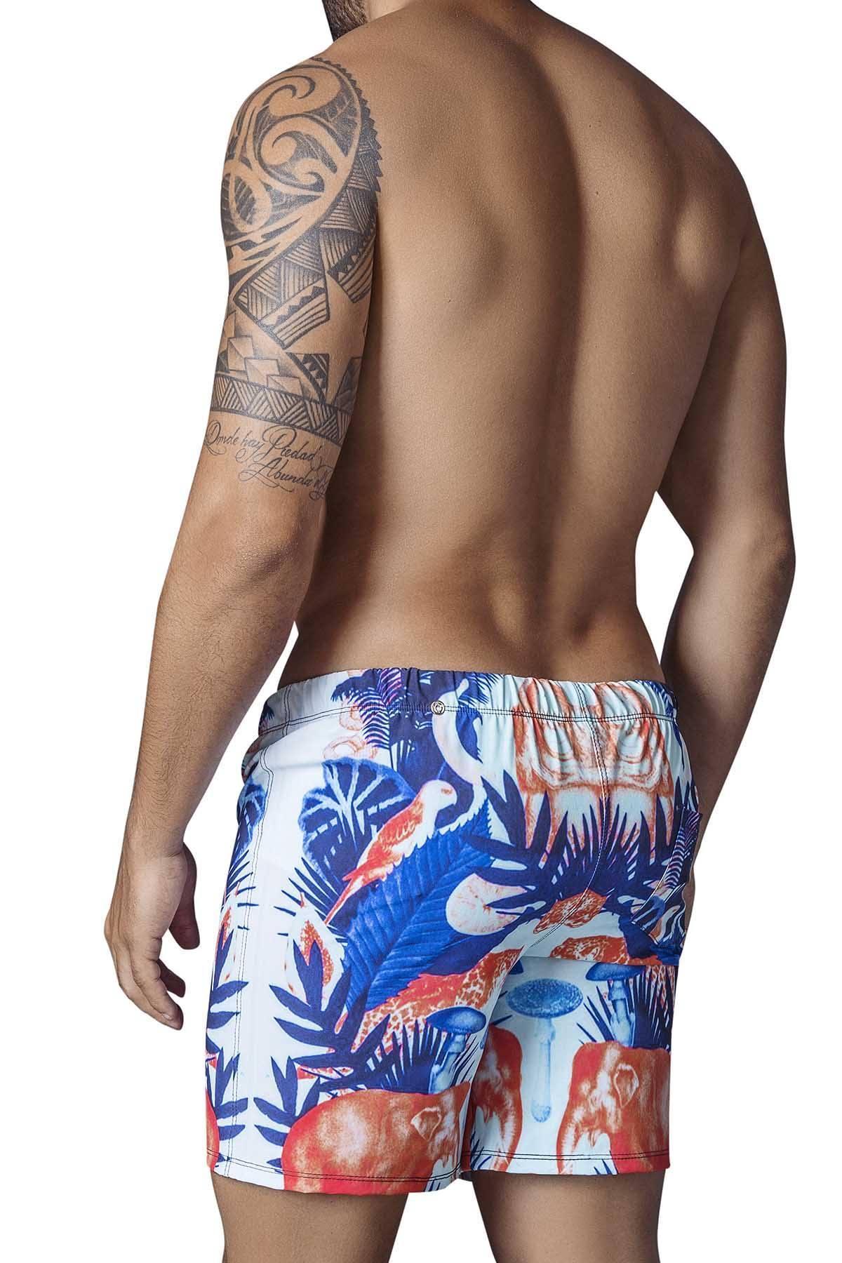 Clever Blue Breeze Long Swim Short