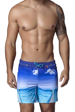 Clever Blue New Zealand Long Swim Short thumbnail 1