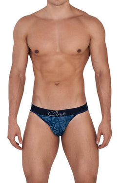 Clever Moda Men's Underwear 1416 Lush Thongs Color Dark Blue thumbnail 2