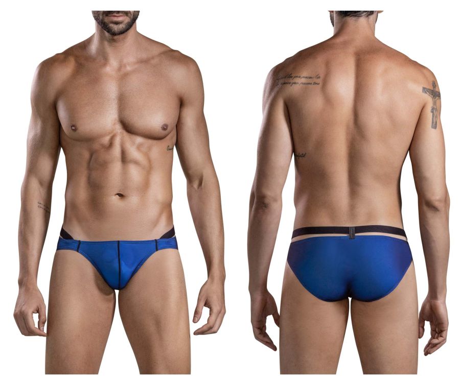 Clever Moda Men's Underwear 1675 Eroticism Bikini Color Blue