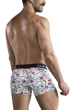 Clever Moda Men's Underwear 1725 Grange Trunks Color White thumbnail 3