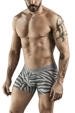 Clever Moda Men's Underwear 1800 Cebra Trunks Color Gray thumbnail 4