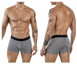 Clever Moda Men's Underwear 1854 Cuadricula Trunks Color White thumbnail 1