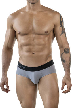 Clever Moda Men's Underwear 1862 Oneal Briefs Color Gray thumbnail 2