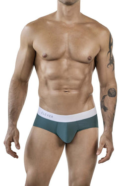 Clever Moda Men's Underwear 1863 Lecler Briefs Color Green thumbnail 2