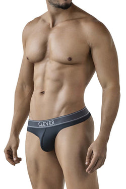 Clever Moda Men's Underwear 2008 Raw Thongs Color Dark Gray thumbnail 4