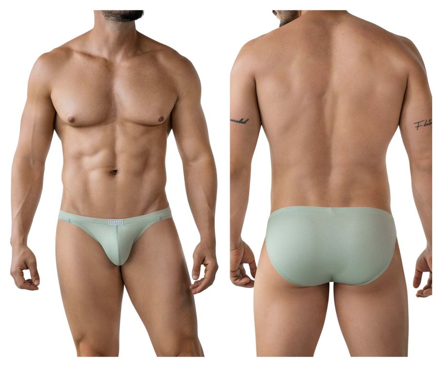 Clever Moda Men's Underwear 2014 Reto Briefs Color Green