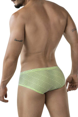 Clever Moda Men's Underwear 2017 Neon Briefs Color Green thumbnail 3