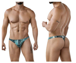 Clever Moda Men's Underwear 2020 Galia Thongs Color Green thumbnail 1