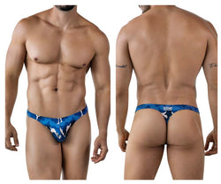 Clever Moda Men's Underwear 2023 Almeria Thongs Color Blue thumbnail 1