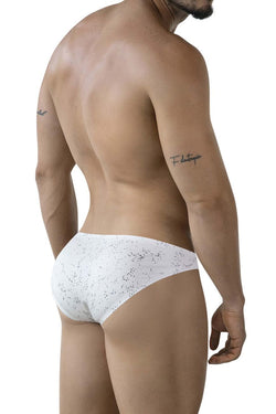 Clever Moda Men's Underwear 2039 Galaxy Briefs Color White thumbnail 3