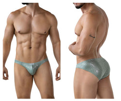 Clever Moda Men's Underwear 2040 Luxe Briefs Color Green thumbnail 1
