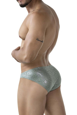 Clever Moda Men's Underwear 2040 Luxe Briefs Color Green thumbnail 3