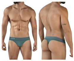 Clever Moda Men's Underwear 2044 Mendoza Thongs Color Green thumbnail 1