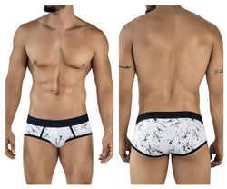 Clever Moda Men's Underwear 2051 Brochazos Briefs Color Black thumbnail 1