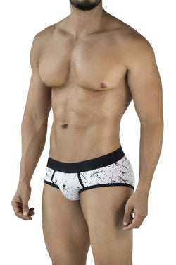 Clever Moda Men's Underwear 2051 Brochazos Briefs Color Black thumbnail 4