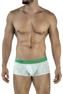 Clever Moda Men's Underwear 2056 Maze Trunks Color Green thumbnail 2