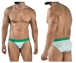 Clever Moda Men's Underwear 2057 Maze Bikini Color Green thumbnail 1