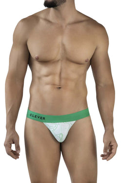 Clever Moda Men's Underwear 2057 Maze Bikini Color Green thumbnail 2