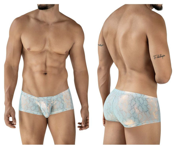 Clever Moda Men's Underwear 2061 Diamond Trunks Color Blue