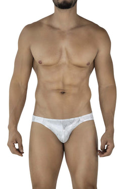 Clever Moda Men's Underwear 2062 Diamond Briefs Color Silver thumbnail 2