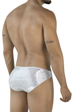 Clever Moda Men's Underwear 2062 Diamond Briefs Color Silver thumbnail 3