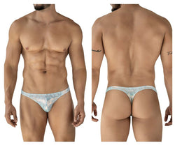 Clever Moda Men's Underwear 2063 Diamond Thongs Color Blue thumbnail 1