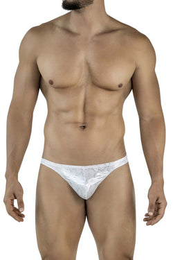 Clever Moda Men's Underwear 2063 Diamond Thongs Color Silver thumbnail 2