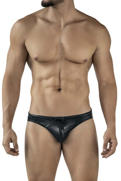 Clever Moda Men's swimwear 2065 Gorgona Swim Briefs Color Black thumbnail 2