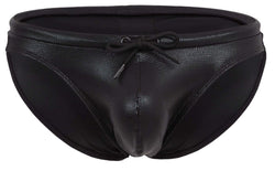 Clever Moda Men's swimwear 2065 Gorgona Swim Briefs Color Black thumbnail 4