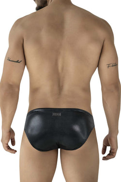 Clever Moda Men's swimwear 2065 Gorgona Swim Briefs Color Black thumbnail 3
