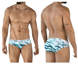 Clever Moda Men's swimwear 2067 Baru Swim Briefs Color Blue thumbnail 1
