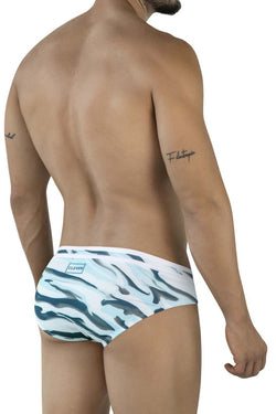 Clever Moda Men's swimwear 2067 Baru Swim Briefs Color Blue thumbnail 3