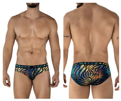 Clever Moda Men's swimwear 2068 Tumaco Swim Briefs Color Black thumbnail 1