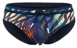 Clever Moda Men's swimwear 2068 Tumaco Swim Briefs Color Black thumbnail 4