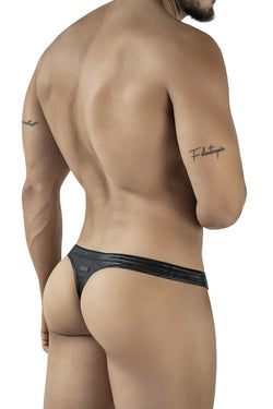 Clever Moda Men's swimwear 2071 Gorgona Swim Thongs Color Black thumbnail 3