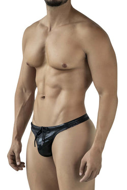 Clever Moda Men's swimwear 2071 Gorgona Swim Thongs Color Black thumbnail 4