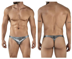 Clever Moda Men's Underwear 2072 Sparkles Thongs Color Black thumbnail 1