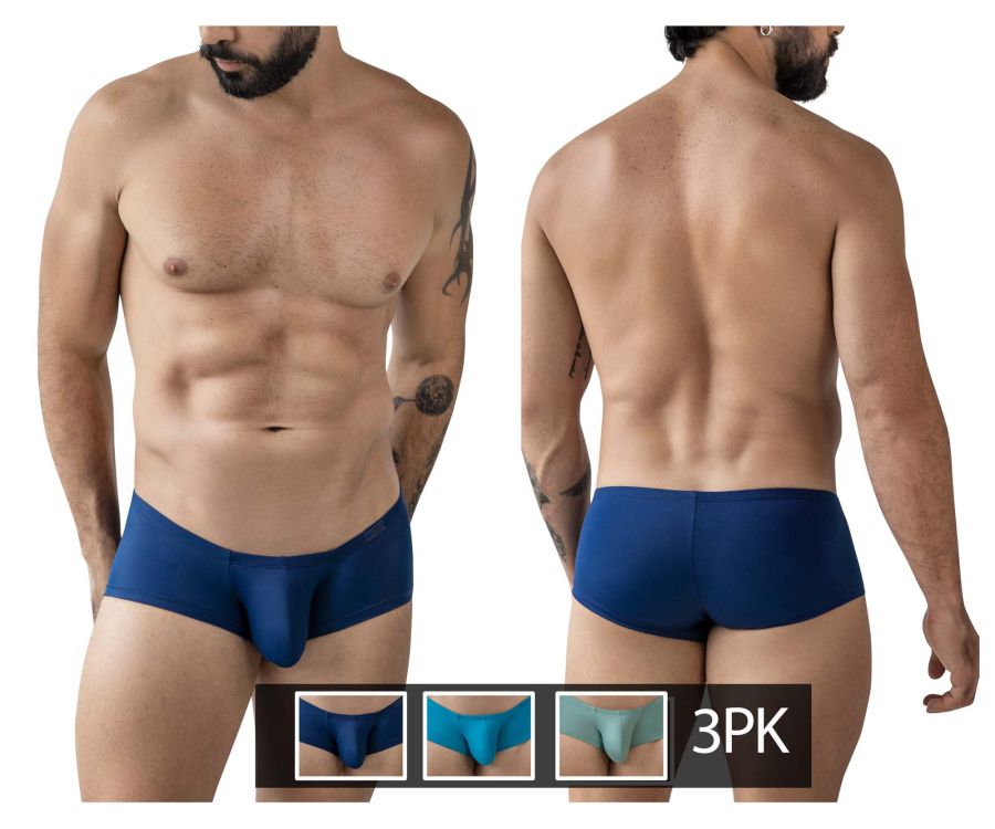 Clever Moda Men's Underwear 229962 3PK Australian Latin Trunks Color Multi-colored