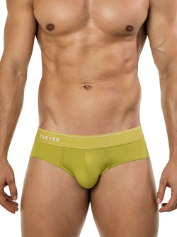Clever Moda Men's Underwear 26012 Atenea Briefs Color Green thumbnail 2