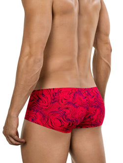 Clever Moda Men's Underwear 26026 Helion Trunks Color Red thumbnail 3